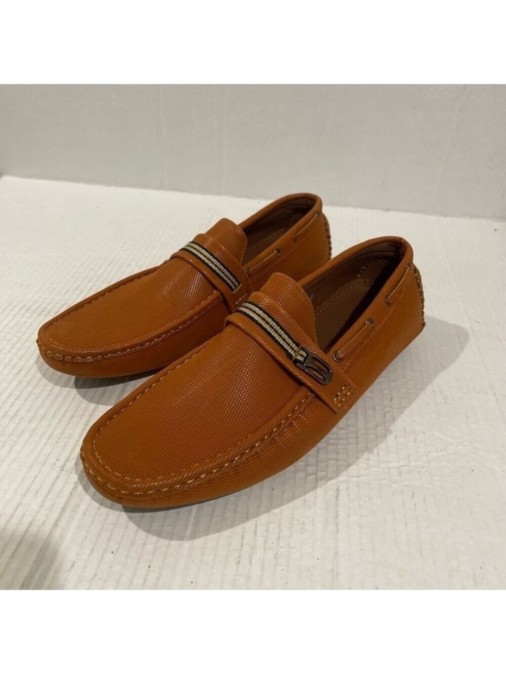 Men’s Chuxx Brown Faux Suede Velvet Slip On Loafers Size 10 US!